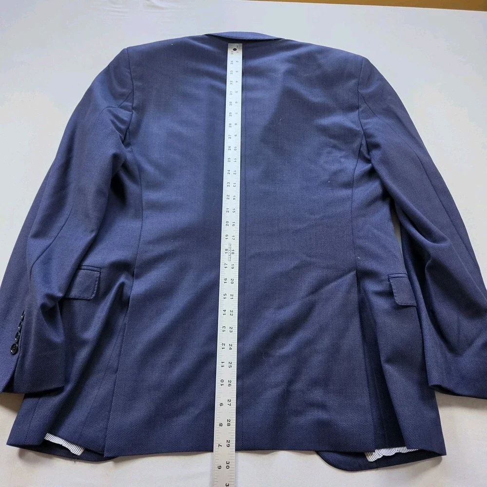 Brooks Brothers Men's Explorer Regent Fit Blue Birdseye Wool Blend Blazer 38R